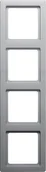 Klawisze i ramki - Berker Q1 aluminium ramka 4 B_10146084 - miniaturka - grafika 1