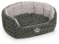 Legowiska dla psów - Nobby Komfort  łóżko owalny seoli lub psy, koty Ciemnoszary/jasnoszary, szary - miniaturka - grafika 1