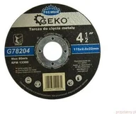 Tarcze do pił - Geko Tarcza do cięcia metalu PREMIUM 115x2mm G78204 - miniaturka - grafika 1