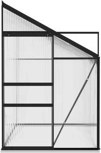 vidaXL Lumarko Szklarnia, antracytowa, aluminium, 5,24 m! 312051 - Szklarnie ogrodowe - miniaturka - grafika 4