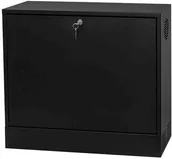 Szafy rack - StalFlex Szafa wisząca 19" 3U 180mm pionowa czarna RC19-3U-180-PB - miniaturka - grafika 1