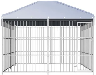 VidaXL Lumarko Kojec dla psa z zadaszeniem, 300 x 300 cm 144625         VidaXL - Sprzęt podróżny i transportery dla psów - miniaturka - grafika 2