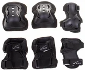 Ochraniacze - Vivo Ochraniacze na łyżworolki JR-510 różowo-srebrne 452910 - miniaturka - grafika 1