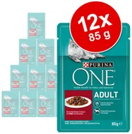 Mokra karma dla kotów - Purina One Senior 7+ 6 x 85 g Kurczak z zieloną fasolką - miniaturka - grafika 1