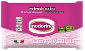 Szampony i odżywki dla psów - Inodorina Inodorina Chusteczki Latte e Vaniglia - zapach mleka i wanilii 40szt - miniaturka - grafika 1