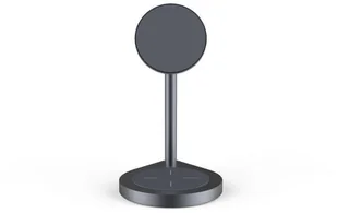 CubeNest Bezprzewodowa ładowarka 2v1 Magnetic Wireless S210 Szara - Stacje dokujące do telefonów - miniaturka - grafika 2