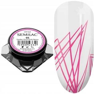 Semilac żel do zdobień SPIDER GUM róż 05 PINK NEON 59004332 - Żele do paznokci - miniaturka - grafika 2