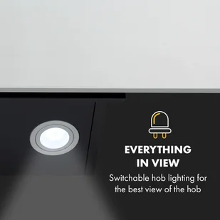 Klarstein CGCH2-SilverLining90 - Okapy kuchenne - miniaturka - grafika 6