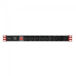 Techly Techly TECHLYPRO Rack 19inch Power Strip 1U 8 Outlets C13 106923 - Szafy rack - miniaturka - grafika 2