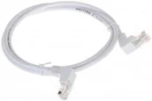 Kable - ABCVISION Pachcord RJ45/1.0-KK/W biały kat.5e 1.0m RJ45/1.0-KK/W - miniaturka - grafika 1