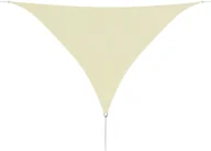 Parasole ogrodowe - vidaXL vidaXL Żagiel przeciwsłoneczny tkanina Oxford trójkąt 5x5x5 m, kremowy - miniaturka - grafika 1