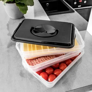 Vilde Pojemnik organizer na wędliny sery 3-poziomowy do lodówki 122617 - Pojemniki kuchenne - miniaturka - grafika 10