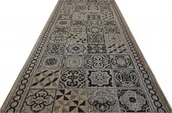 Dywany - CHODNIK SZNURKOWY FLOORLUX KAFELKI 70cm szer COFFE/BLACK 20369 - miniaturka - grafika 1