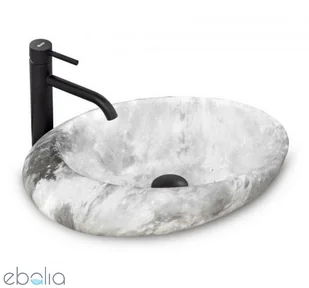 Rea Umywalka nablatowa 48 Roxy C Stone L Grey U6651 - Umywalki - miniaturka - grafika 2