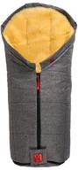 Akcesoria do wózków - Kaiser Naturfellprodukte Wełniany śpiworek "Iglu" w kolorze szarym - 93 x 45 cm - miniaturka - grafika 1
