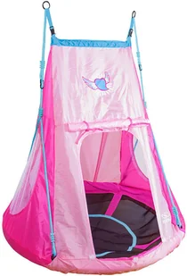 Hudora HUŚTAWKA GNIAZDO BOCIANIE z namiotem Heart- pełne siedzisko HUDORA 110cm dla dzieci 72153 - Place zabaw - miniaturka - grafika 3