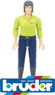 Bruder 60405 Figurka kobiety białej w ciemnoniebiskich dżinsach - Figurki dla dzieci - miniaturka - grafika 2