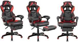 TRACER Fotel  Gamezone Masterplayer Czarno-czerwony - Fotele gamingowe - miniaturka - grafika 4