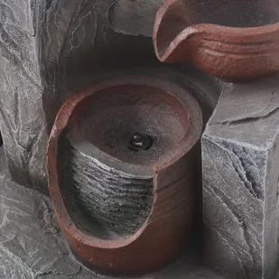 vidaXL Fontanna pokojowa ze światłem LED, żywica syntetyczna - Fontanny ogrodowe - miniaturka - grafika 2