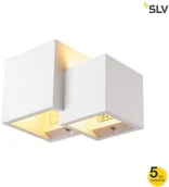 Lampy ścienne - Spotline SLV PLASTRA WL CUBES wewnętrzna oprawa ścienna natynkowa QT14 biała 1004733 - miniaturka - grafika 1