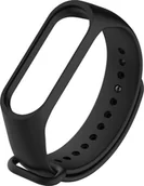 Akcesoria do smartwatchy - Hurtel Zamienna silikonowa opaska pasek do Xiaomi Mi Band 4 Mi Band 3 czarny uniwersalny - miniaturka - grafika 1