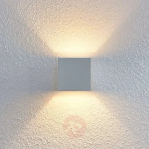 LINDBY Lindby Mirza lampa ścienna, kątowy, biała - Lampy ścienne - miniaturka - grafika 4