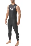 Pianki do pływania - TYR TYR Catergory 1 Sleeveles Wetsuit Men, czarny L 2022 Pianki do pływania HCAOSM6A-1-L - miniaturka - grafika 1