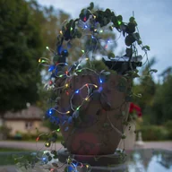 Lampy ogrodowe - Best Season Łańcuch solarny LED Dew Drop, multicolor - miniaturka - grafika 1