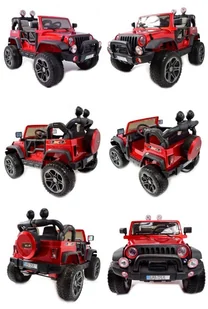 Super-Toys Mega Jeep Perfect 002 Exclusive Wolny Start Miękkie Koła Lakierowany Hp-002 - Pojazdy elektryczne dla dzieci - miniaturka - grafika 17