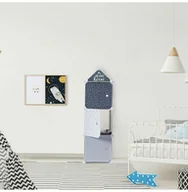 Półki i regały dla dzieci - The Home Deco Kids The Home Deco Kids Regał modułowy "Armoire" w kolorze biało-niebieskim - 34 x 110 x 32 cm - miniaturka - grafika 1