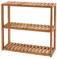 Szafki łazienkowe - SONGMICS Songmics regał do łazienki regał regał kuchenny na ręczniki regał wiszący na ścianie szafa z bambusa ścienna 60 x 15 x 54 cm (szer. x głęb. x wys.) - miniaturka - grafika 1