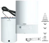 Piece i kotły grzewcze - Vaillant Pakiet Kocioł gazowy wiszący 1-f VC ecoTEC pro 186 + Lindo 150L + czujnik 0010021900-L150 - miniaturka - grafika 1