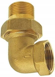 Śrubunek mosiężny 1/2" kątowy - Łączniki, trójniki, kształtki - miniaturka - grafika 2