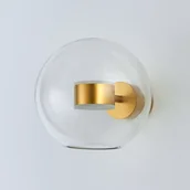 Lampy ścienne - Step into design Kinkiet LED szklana kula Bubbles-1 złota ST-0801W gold - Step Into Design - miniaturka - grafika 1