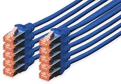 Kable miedziane - DIGITUS Professional CAT 6 S-FTP Patch/kabel sieciowy, LSZH, miedzi, AWG 27/7, niebieski 0,25 m DK-1644-0025-B-10 - miniaturka - grafika 1