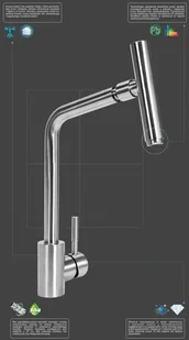 FALA BATERIA ZLEWOZMYWAKOWA STEELY 3 75719 - Baterie kuchenne - miniaturka - grafika 4