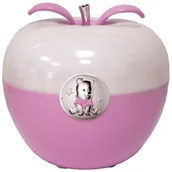 Wyposażenie pokoiku dziecięcego - valenti Lampka jabłuszko Kubuś Puchatek | Rozmiar: H 11 Fi 12 cm | Kolor: Różowy | SKU: VD328R - miniaturka - grafika 1