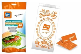 Ravi Torebki śniadaniowe 12,5x25cm 40szt 5906900003170 - Akcesoria i części AGD - miniaturka - grafika 2