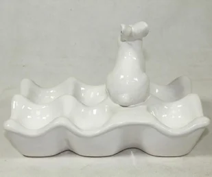 Pigmejka Podstawka na jajka z zajączkiem PIGMEJKA, biała, 13,5x20x12 cm - Wielkanoc - miniaturka - grafika 8