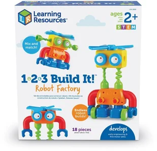 Cass film Fabryka Robotów. Zestaw konstrukcyjny 1-2-3 - Zabawki kreatywne - miniaturka - grafika 3