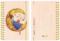 Cozywood Kołonotatnik ozdobny A6 Księżyc 50 stron linia - Artykuły biurowe - miniaturka - grafika 4