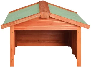 vidaXL Lumarko Garaż dla kosiarki robotycznej, 72x87x50, lite drewno jodłowe 170878 - Pozostałe narzędzia ogrodowe - miniaturka - grafika 4