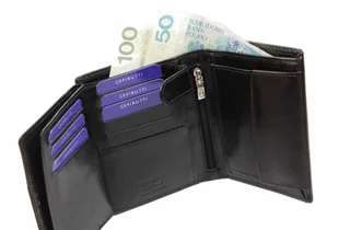 Cefirutti Portfel Męski Duży Pionowy Bez Zapinki Skóra Naturalna 7680272 - Portfele - miniaturka - grafika 8