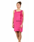 Szlafroki damskie - RĘCZNIK - SZLAFROK KOSZULKA 2 in 1 fuksja - miniaturka - grafika 1