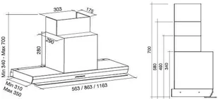 Falmec VIRGOLA 90 - Okapy kuchenne - miniaturka - grafika 6