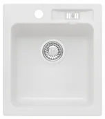 Zlewozmywaki - Axis Zlewozmywak granitowy MALIBU 20 biały - miniaturka - grafika 1