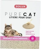 Żwirek dla kotów - Zolux Zolux Pure Cat - Żwirek mineralny dla kota - zbrylający, antybakteryjny 10l x 8 szt 476317 - miniaturka - grafika 1