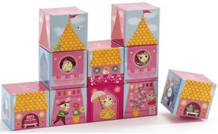 Djeco Klocki tekturowe Zamek księżniczki - Klocki - miniaturka - grafika 2