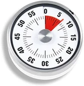 Minutniki - ADE td1703 kuchnie mechanicznego Timer, stal nierdzewna, Biały, 7.8 x 7.8 x 3.1 cm TD1703 - miniaturka - grafika 1