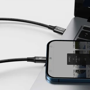 Baseus Kabel 3w1 Rapid Series USB-C do micro USB Lightning USB-C PD 20W 1.5m Czarny CAMLT-SC01 - Kable USB - miniaturka - grafika 10
